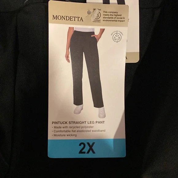 Pintuck Straight Leg Pant NWT - Picture 6 of 8